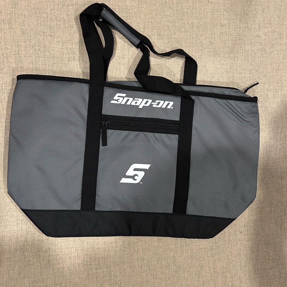 Snap Two-Tone Cooler Bag in Gray and Black 23 available